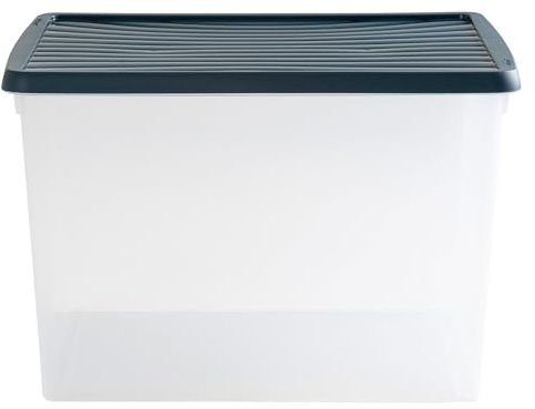 4x AUFBEWAHRUNGSBOX 50L Archivbox 6 Aktenordner DINA4-Format 49x38,5x32cm