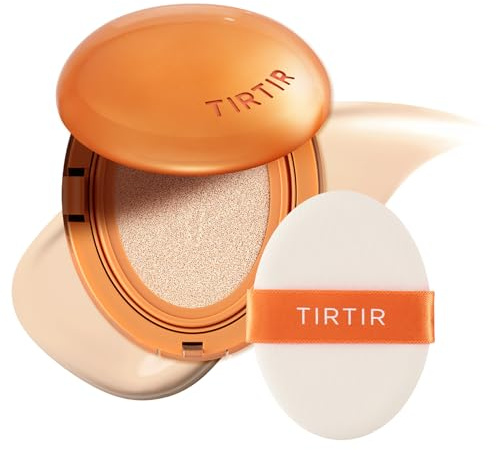 TIRTIR Mask Fit AI Filter BB Cushion Foundation | KI-ähnliches halb-mattes Finish, Mittlere bis Hohe Deckkraft, Koreanisches Make-up Beauty (0,63 Fl Oz), 17N Vanille