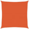 vidaXL Voile d'ombrage 160 g/m² carré Orange 7x7 m PEHD, Voile de Soleil, Voile d’ombrage, Store de Patio, Voile de Pare-Soleil, Voile de Jardin