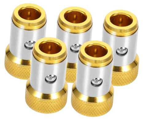 Zerodeko 5pcs Metal Mini Screwdriver Bit Magnetizer Support Screw Holder for Electronics Ratchet Screwdriver