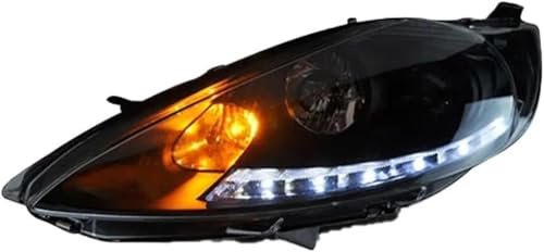 Scheinwerfer 2PCS Auto Front Scheinwerfer Für Ford Für Fiesta 2009-2012 Scheinwerfer