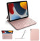 pankeybd ‌Étui Folio Clavier pour iPad A16 2025 11 EME génération et iPad 10 EME génération 2022,Smart Folio,Ultra-Mince,Connexion magnétique,AZERTY, Rose