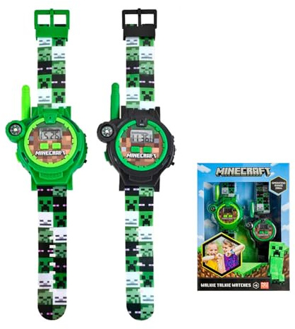 Kids Licensing Minecraft 2-in-1 Walkie-Talkie-Uhr für Kinder