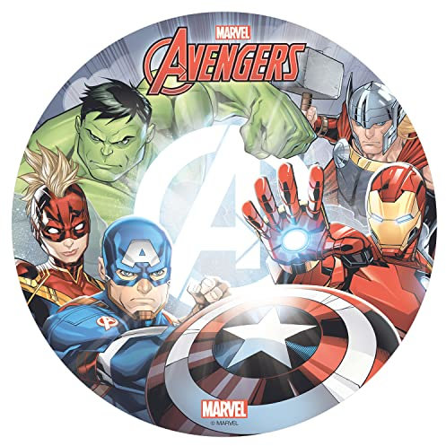 Dekora - 114401 Marvel Avengers Tortenaufleger aus Esspapier|aus Reispapier| - 20 cm