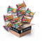 Indomie Instant Noodles, Customised 40-Pack / 4 Flavours x 75-80g Packets/Choose Your Flavours | Includes Custom Selection of 8 Varieties of Instant Ramen Noodles