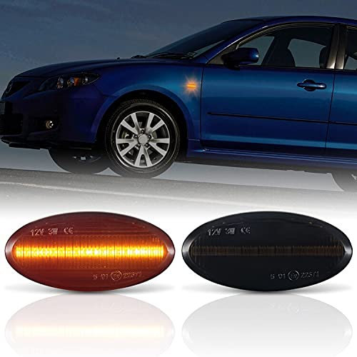 LED SEITENBLINKER passend für Mazda 2 | 3 | 5 | 6 | MPV II | BT-50 | SCHWARZ