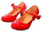 Ragazze Scarpe con Tacco Bambina Mary Jane Matrimonio Elegante Party Damigella d'Onore Numero (Rosso, Numeric_35)