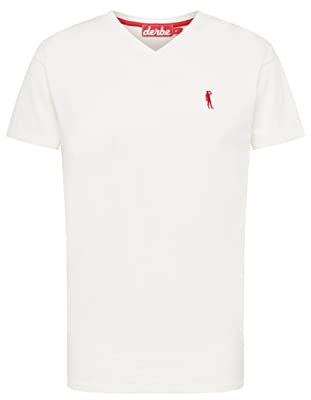 derbe Herren Shirt Offwhite/rot M