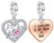 NINGAN Ich liebe Mama Herz Anhänger 925 Sterling Silber Stern Mond Anhänger Geschenk für Mama Geeignet für Damen Armband Halskette