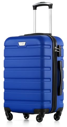COOLIFE 20 Inch Carry On Suitcase for EasyJet, ABS+PC, Hardshell, Durable | Cabin Luggage with 360°Rubber Spinner Wheels, YKK Zipper, Telescopic Handle, TSA Lock, Lightweight Travel Suitcase for flight