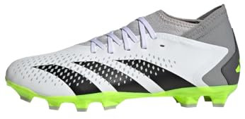 adidas Predator Accuracy.3 Multi-Ground Boots, Botas de fútbol Unisex Adulto, Cloud White/Core Black/Lucid Lemon, 44 2/3 EU