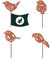 VERDOBA Vögel Gartendeko - Silberne Gartenstecker Vögel - Gartendeko Vogel Set mit Antikfinish - Edelstahl Blumenstecker - stabile Gartenstecker - Silberne Deko für Garten, Balkon & Terrasse