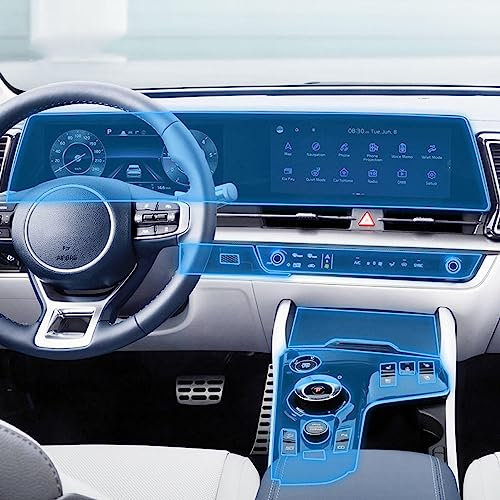 LAVIYE Interni auto Console centrale TPU trasparente Pellicola protettiva Antigraffio Accessori per pellicole, per Kia Sportage NQ5 2022-2023