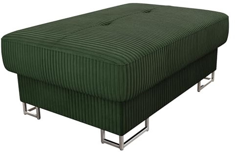 Mirjan24 Polsterhocker Cotere Cord, Hocker, Sofahocker, Moderner Sitzhocker, Sitzbank, Pouf, Fußbank, Farbauswahl (Poso 14)