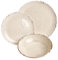 Rustic Pearl - Set di stoviglie in melamina, 12/6/3 pezzi