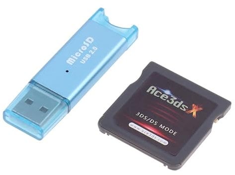 Game Cartridge + USB Card Reader for ACE3DS PLUS NDS 3DSLL,Super Combo Cartridge,Video Games Memory Card 3DS Game Flashcard Adapter