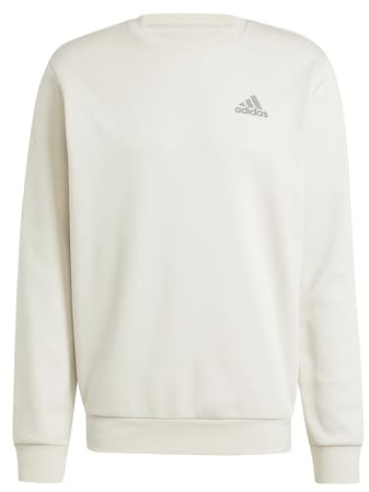 adidas Herren FEELCOZY Essentials Fleece Sweatshirt, Aluminium, S