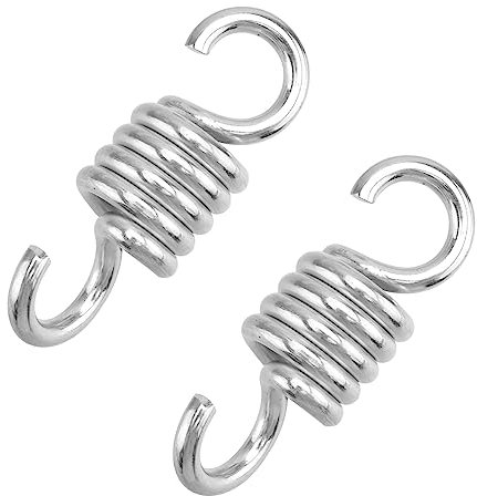 VANZACK 2 Stück Hängesessel Feder Verandaschaukel Zugfeder Edelstahl 6,7mm Belastbar 200 Kg Für Hängestuhl Draußen