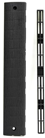 FloorPops Randleiste für Steckfliesen für Terrassen FPD6186, 4 Stück, Dunkelgrau