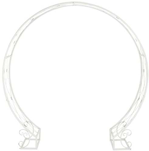 SAFAVIEH Modern Metall Laube, Antikes weiß,43 × 203 × 212