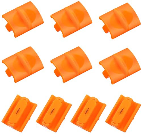 Leriton A5-Papierschneider-Ersatzklingen für Papierschneider, Ersatzklingen für Papierschneider, Scrapbooking, Papierschneidemaschine, Nachfüllklingen für A5-Papierschneider, Orange, 10 Stück
