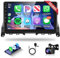 2G+64G Wireless Carplay Android Auto Android 13 Autoradio 2 Din per Mercedes Benz C Class W204 S204 2007-2014 9 Pollici Autoradio con GPS Navi WiFi Mirror Link Bluetooth FM/RDS Telecamera Posteriore