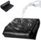 Ywanwj 8X18m Teichfolien Zuschnitt Schwarz HDPE, UV- und witterungsbeständig, Schwimmteich Folie Gartenteich Teichplane schwarz, für Fischteiche, Brunnen, Wassergarten und Wasserfall