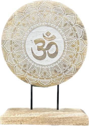 DharmaObjects Rustikale natürliche Holz-Tischdekoration, tibetisch-buddhistische Wolke – handgefertigte Eleganz für Ihr Zuhause