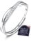 JeweBella 925 Sterling Silver Rings for Women Adjustable Thumb Ring Eternity Wedding Promise Engagement Rings Women Gold/Silver/Rose Gold Crossover Cubic Zirconia Ring Jewellery Gifts with Gift Card