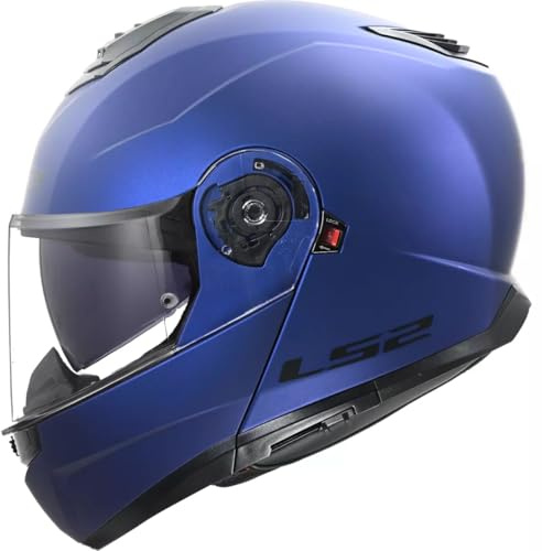 LS2, Modularer Motorradhelm Strobe II SOLID Matt Navy Blue