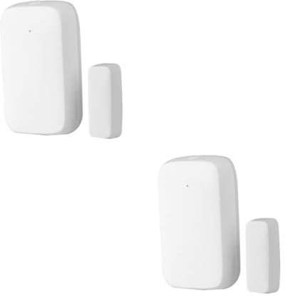 OSALADI 2 Juegos sensor magnético de puerta casa mascota alarma repicar sensor de puerta de notificación de aplicación de sensor de puerta sensor de puerta