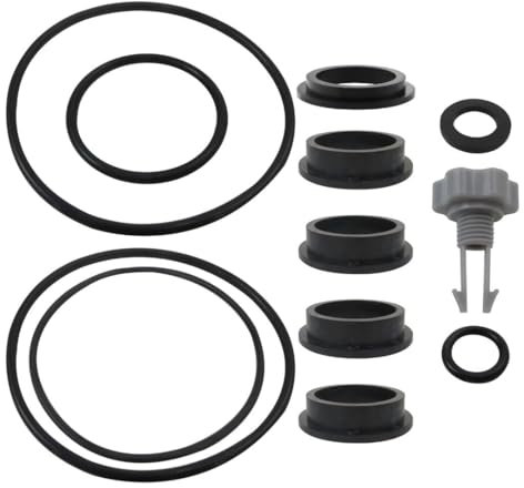 Sandfilter-Pumpendichtung, kompatibel mit Sandfilterpumpen, Entlüftungsventil und O-Ringen, einfaches Arbeiten mit dem Ersatz-Sandfilterpumpen-Teileset