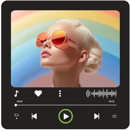 Musik-Kühlschrankmagnet – individuelles Foto für Freund, personalisiertes Album, Spotify-Song-Kühlschrankmagnet, Acryl-Kühlschrankmagnete mit Musik, handgefertigtes magnetisches Fotoplatten-Andenken