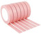 GUIPENG 6 rouleaux de ruban de masquage rose for peintres, ruban de masquage en vrac, technologie Sharp Edge Line, ruban de finition murale sans résidus et de qualité artisanale(15M_10MM)
