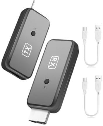 Orolotay Wireless -Compatible Transmitter Receiver Adapter for Video and Audio Streaming to Monitor From TV Box/PC/Laptop