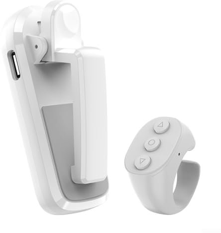 CWOQOCW Page de télécommande multifonction sans fil pour Kindle pour tablette Paperwhite avec chargement de type C, portée de 5 m, autonomie de la batterie 48H (Jx-07 blanc)