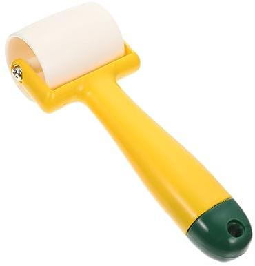 SEWACC Wallpaper Roller and Smoothing Tool Plastic Wall Sticker Seam Pressing Wheel Handheld for Wallpaper Installation and Wall Decorating