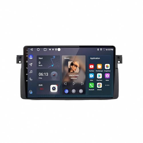 Car Radio Touch Screen for BMW E46 M3 X5 1998-2006 Android 15 9 Inches Car Display Screen Steering Wheel Controls For, 8 Core 8G+128G
