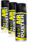 3x400ml Oputec Air Duster - Nettoyage à air comprimé avec rallonge - Nettoyage facile de clavier, PC, ordinateur, téléphone, appareil photo, imprimante, console Xbox, Playstation - Made in Germany