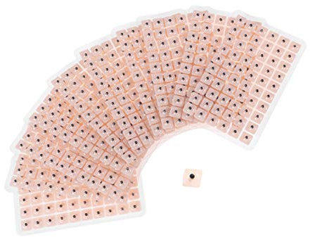 HEALIFTY Ohr Samen Akupunktur 600 Counts Einweg Ohr Presse Samen Akupunktur Vaccaria Gips Bean Massagee Multi-Condition Ohr Samen Akupressur Kit (10 Blätter)