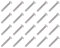 Gas N Pow3r M3.5mm x 70mm Chrome Polished Electrical Machine Screws, 20 Pack