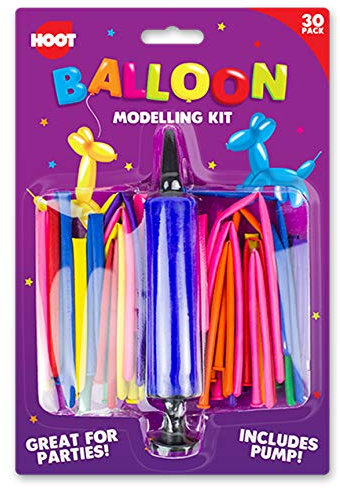 WHL Modelling Balloons & Pump Kit - For Magicians, Clowns, Entertainers & Parties