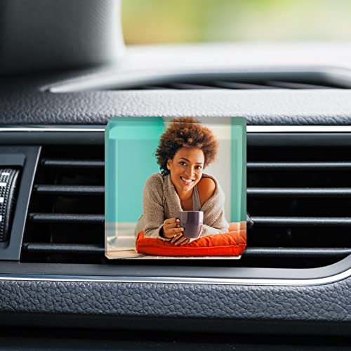 Clip d'évent de voiture de cristaux personnalisés avec photo image personnalisée clips de désodorisant de voiture intérieur accessoires de voiture décoration pour femmes hommes
