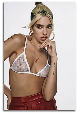 UMCHU Hot Singer Poster Dua Lipa Poster Dekorative Malerei Leinwand Wandkunst Wohnzimmer Poster Schlafzimmer Malerei,Wandkunst Bilddruck Moderne Familienzimmer Dekor 08x12inch(20x30cm)