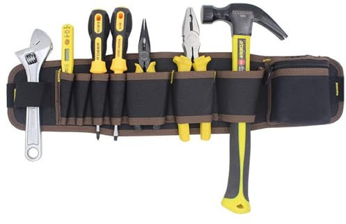 Universal-Tasche für Werkzeug und Zubehör,Werkzeuggürtel für Gartenwerkzeug,Profi Werkzeuggürtel, Großer Arbeitsgürtel, wasserfeste Werkzeugtasche, Werkzeugtasche,Werkzeugtaschen Taille Beutel