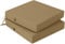 PRIMEPATIO Stuhlkissen für den Außenbereich 2er-Set, wasserdichte Sitzkissen für den Außenbereich, farbechte Terrassenstuhlkissen mit Bändern, Terrassenmöbel, Gartensofa, 40x40cm, Braun