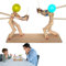 2024 Verbessertes Fechtpuppen-Ballonspiel - Hölzerner Fechtpuppen-Ballon | Ballonmann-Kampf-Bots Für 2 Spieler, Handgefertigte Hölzerne Fechtpuppe,Wood War Game Spielzeug Für Kinder Und Erwachsene