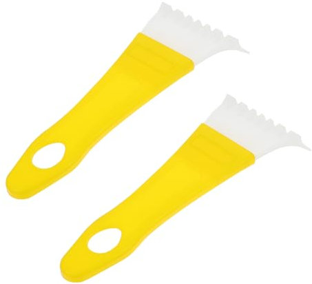 ifundom 2stücke Auto Fenster Entfernung Schaufel Kunststoff Eiskratzer Mit Eisentfernungsschaufel Und Schneekratzer Für Windschutzscheibe Und Fensterreinigung