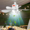 keloppasit Camping Ceiling Fans With Light, Tent Ceiling Fan, Outdoor Cooling Hanging Fan With Light And Remote Control, Adjustable Speed Potable Wireless Lightbulb Fan