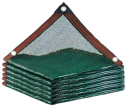 Filet d'ombrage de jardin avec œillets, isolation thermique 60 %, protection solaire pour pergola, 5 x 9 m, parfait pour la protection des plantes et une utilisation en extérieur